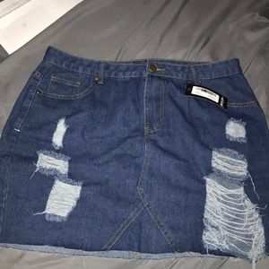 Nasty gal denim skirt